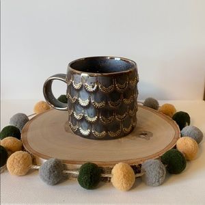 Starbucks Flapper Gold Tone Holiday 10z Mug